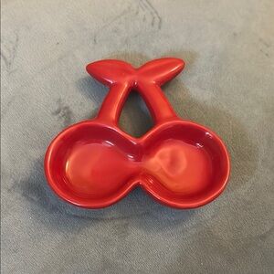 Red Cherry Shaped Dish